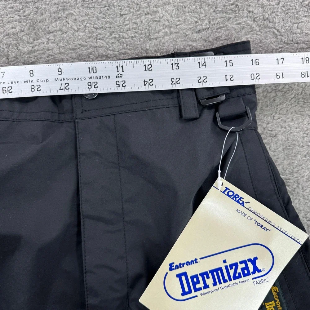 Mountain Uniforms Entrant Dermizax Ski Pants Large Black Waterproof Cargo